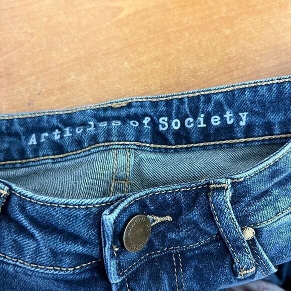 Articles of Society Womens Denim Jeans Straight Leg Blue Wash Size 26 - Picture 11 of 11